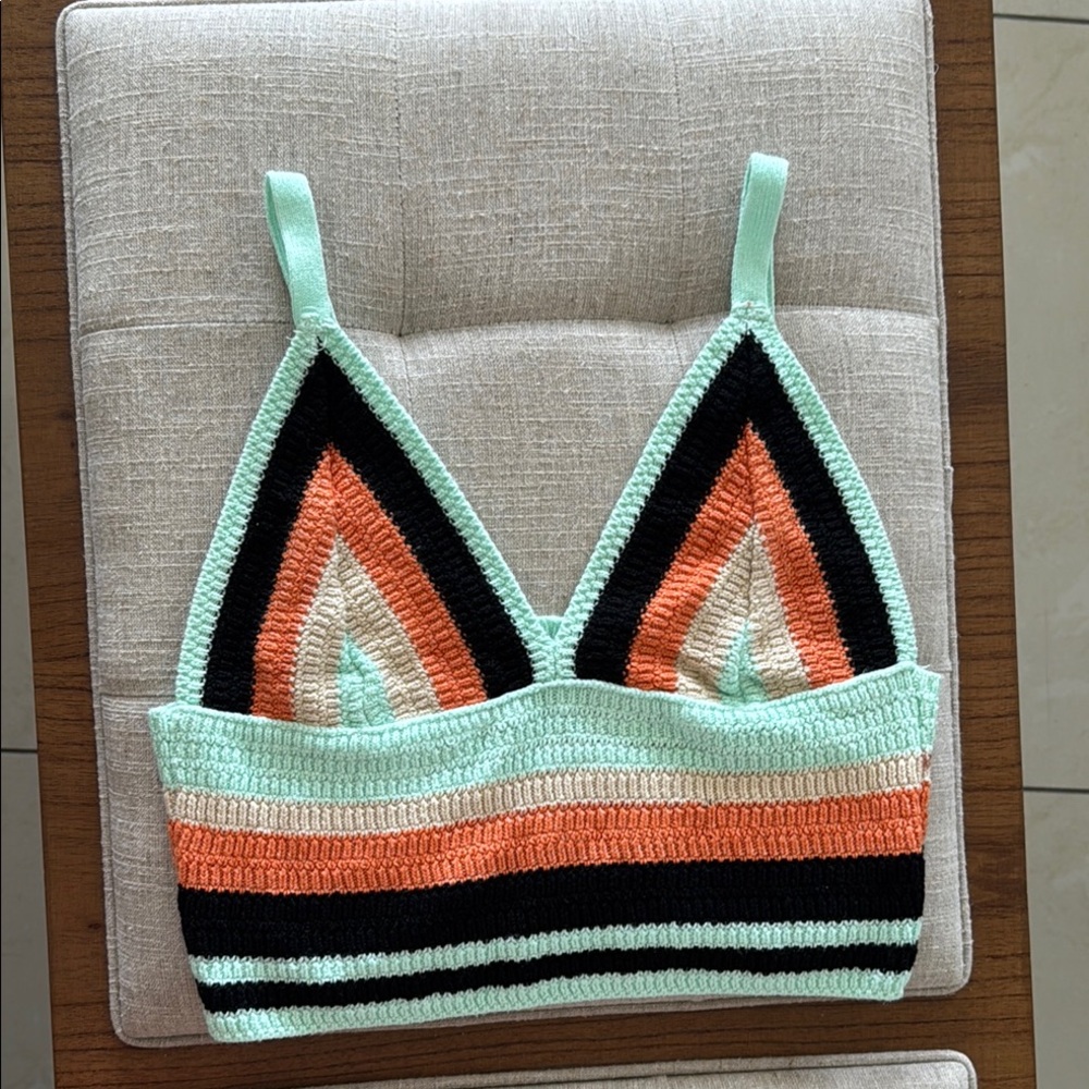 Colorful Crochet Bralette